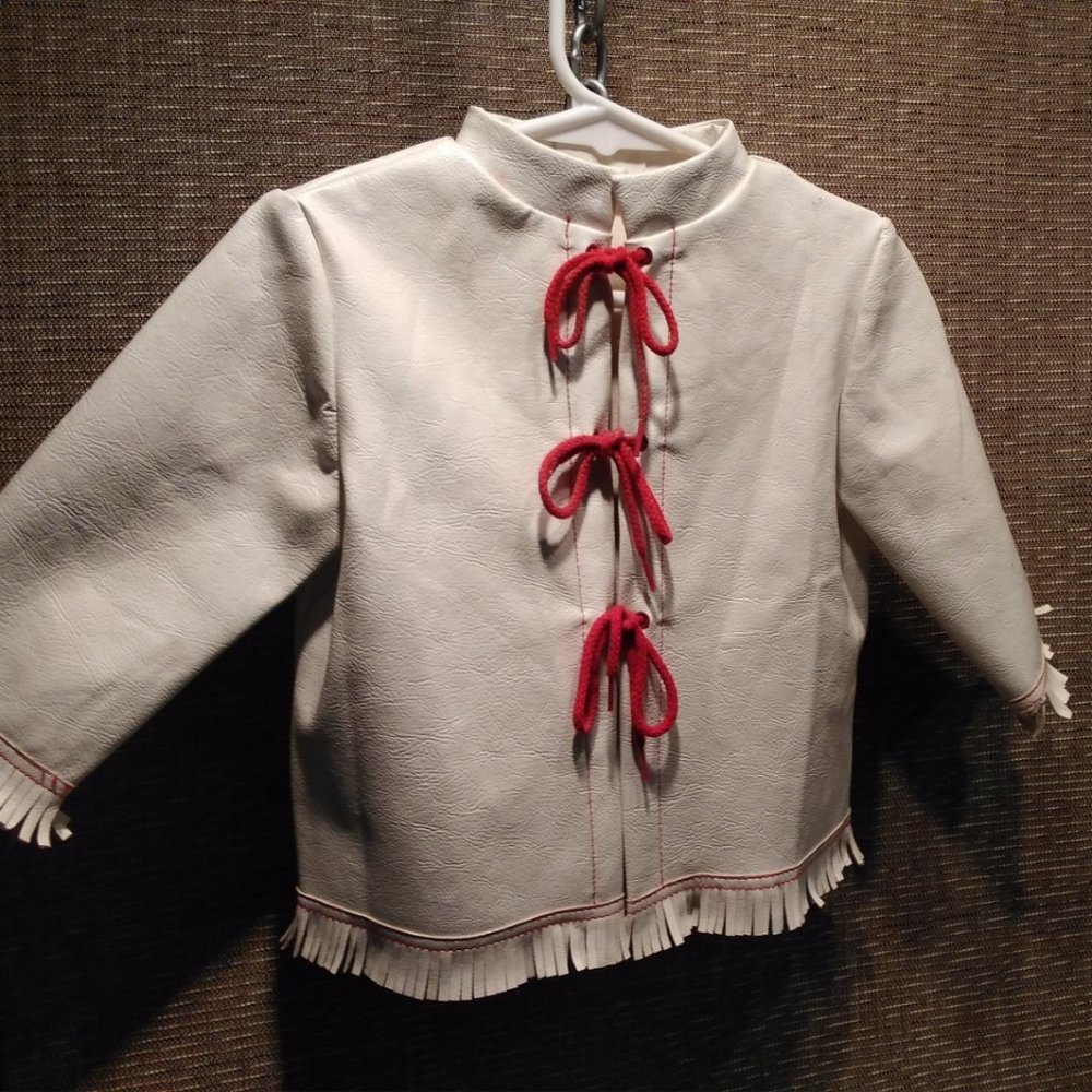 DANNY DARE fringed leather coat